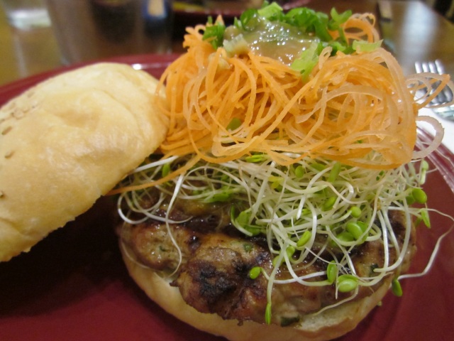 Pork and Shrimp Thai Burger